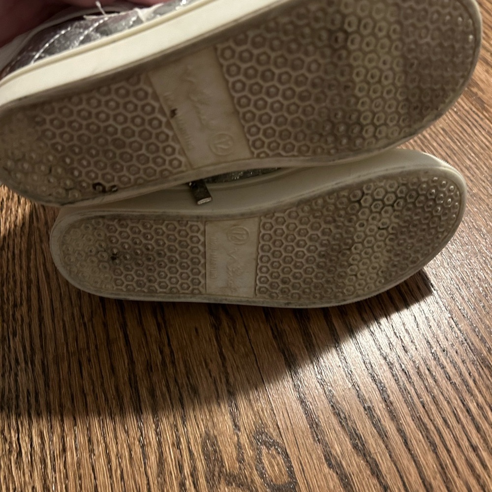 Nina Silver Quilted Kids' Sneakers - Picture 5 of 5